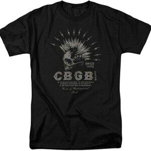 CBGB Electric Skull Graphic T Shirt XXL Official Licensed Rock Band Tee